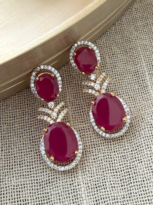 Damini Ruby Earrings