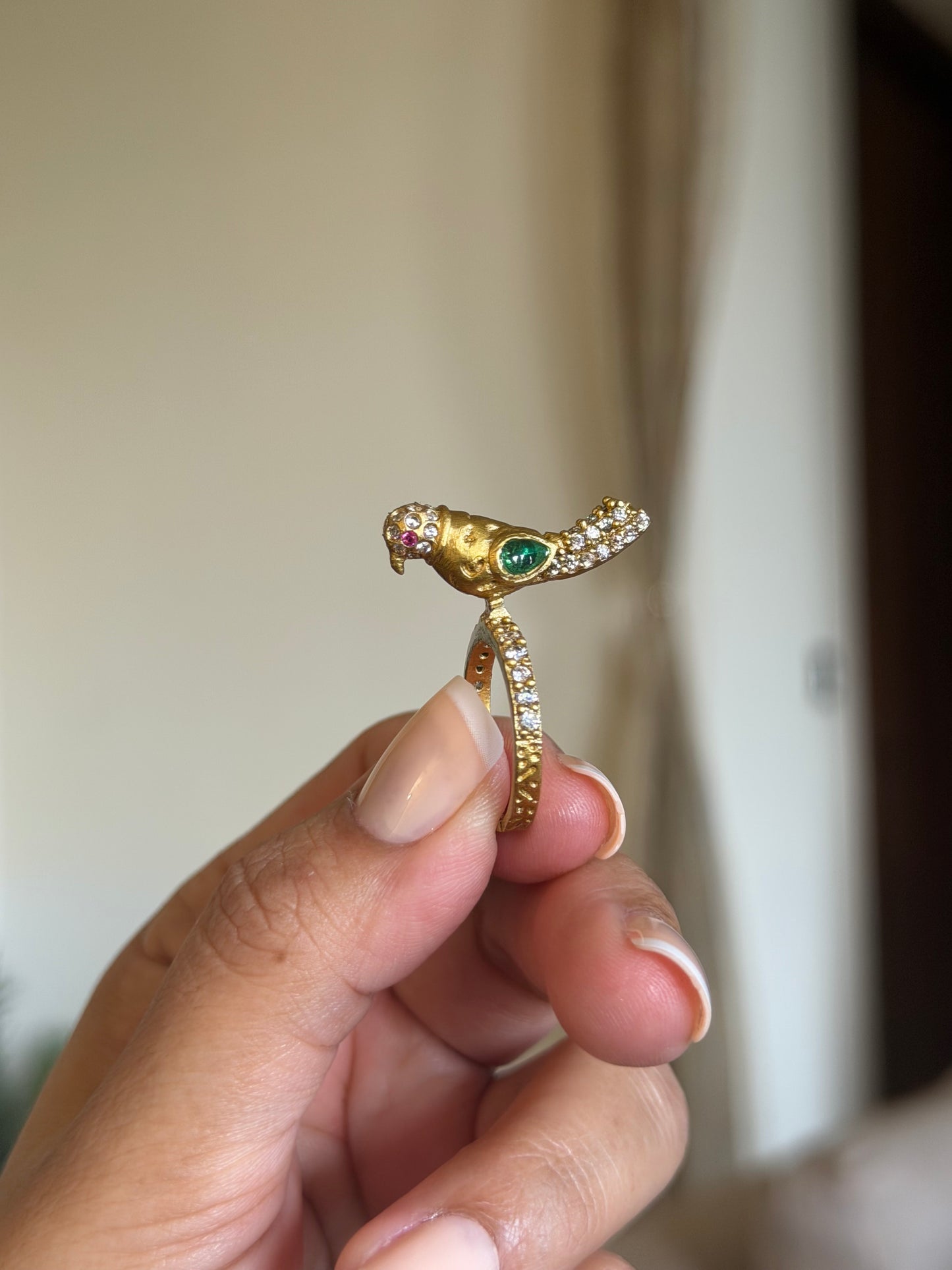Legacy Designer Parrot Bird Ring for Women