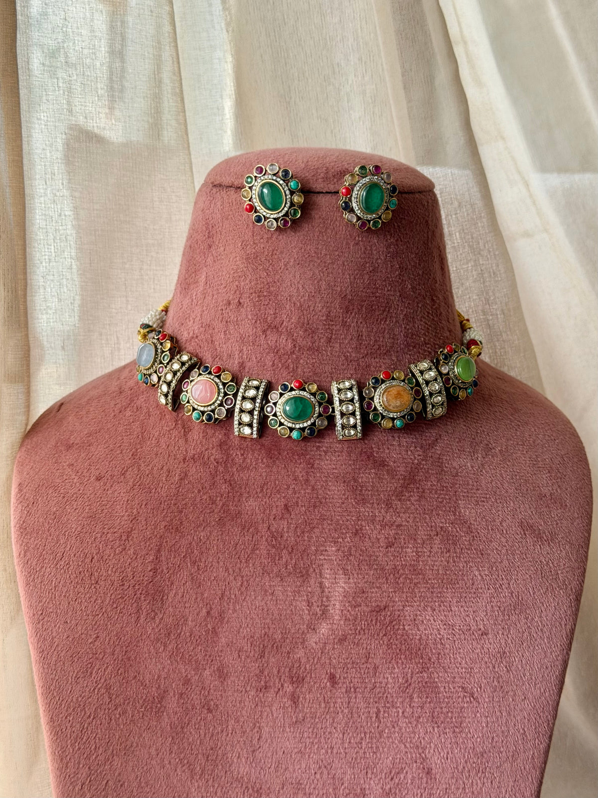 Navira Multicolour Fusion Necklace Set