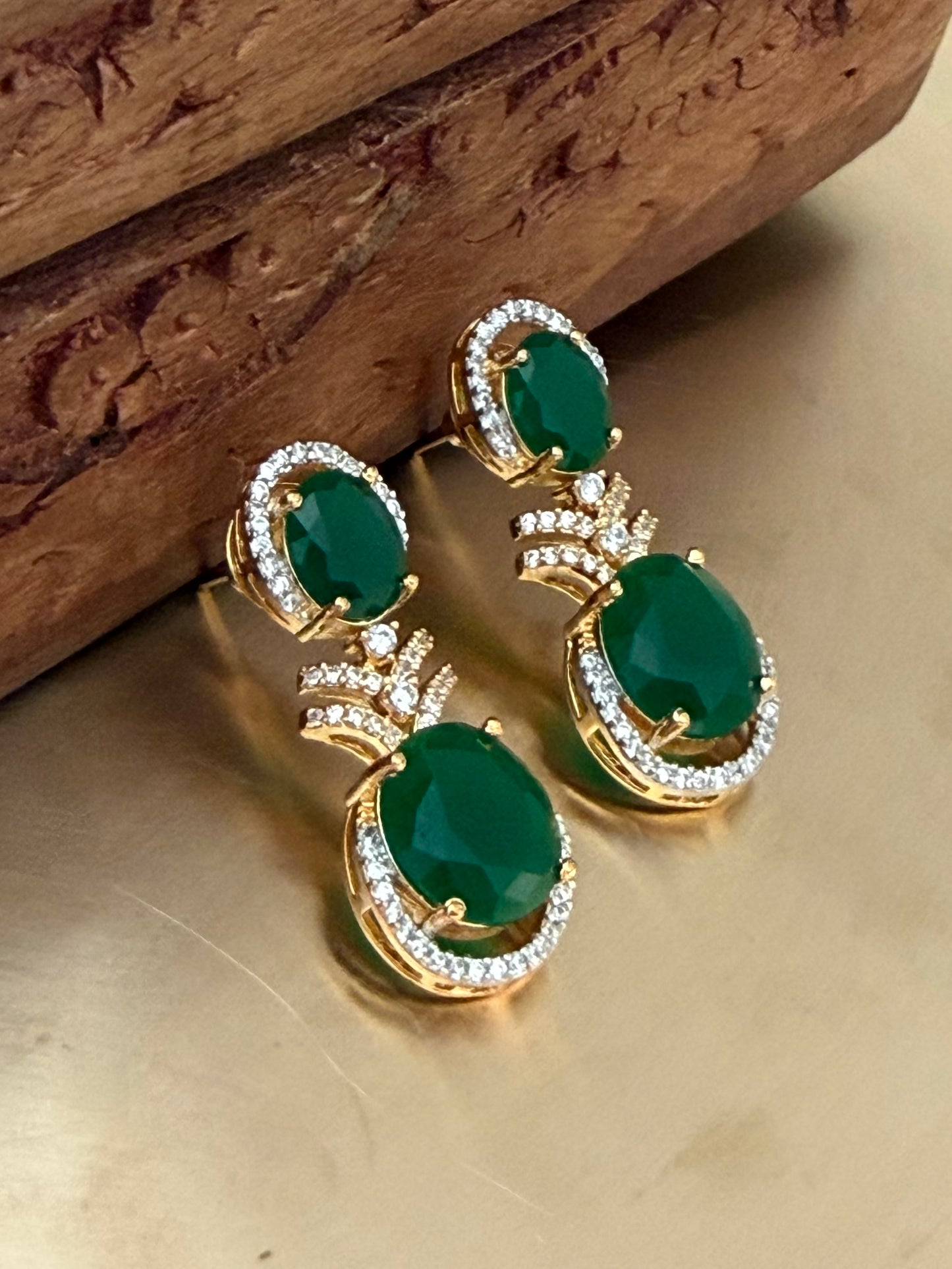 Devisha Emerald Earrings