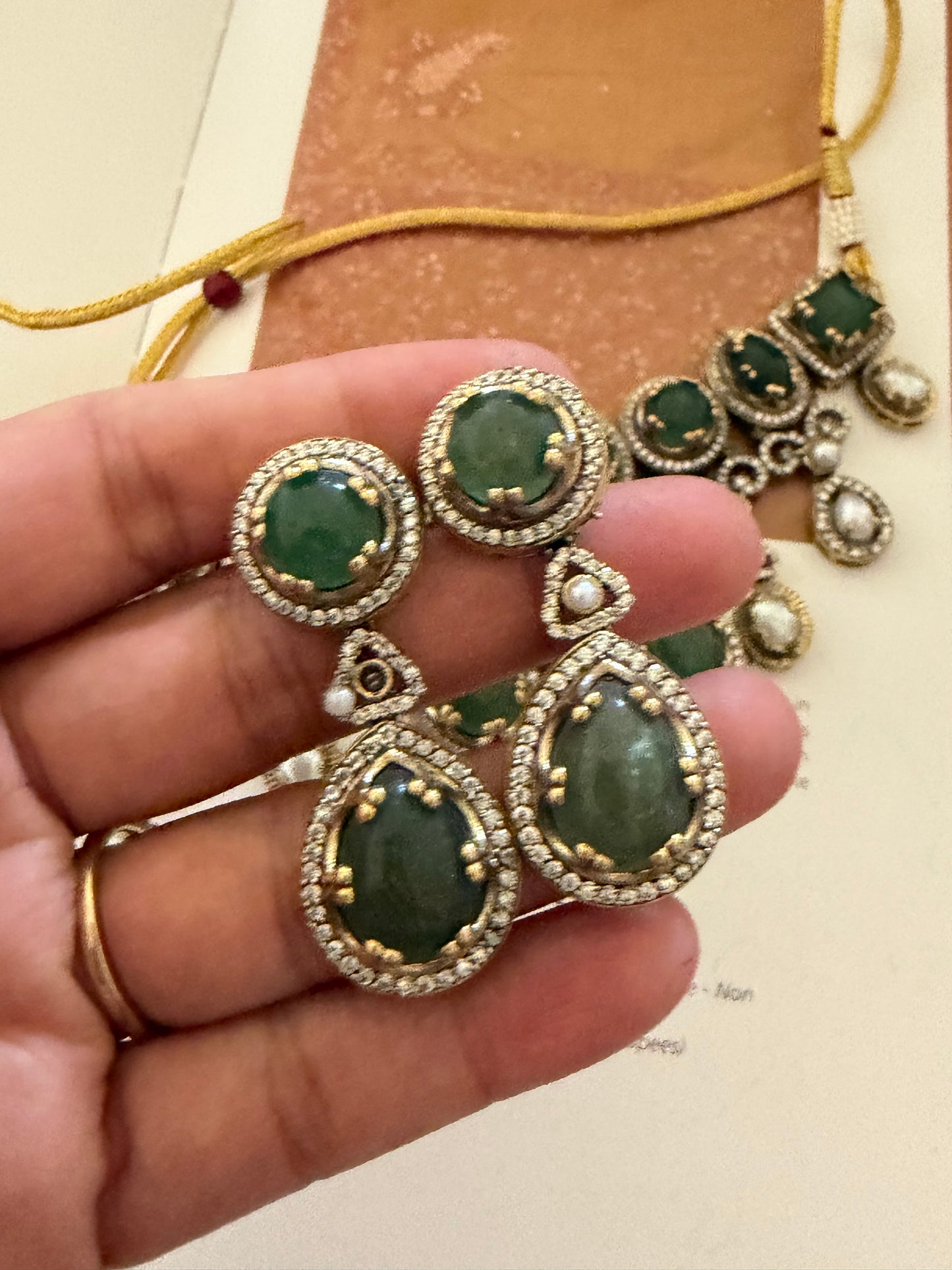 Narmada Onyx Necklace Set