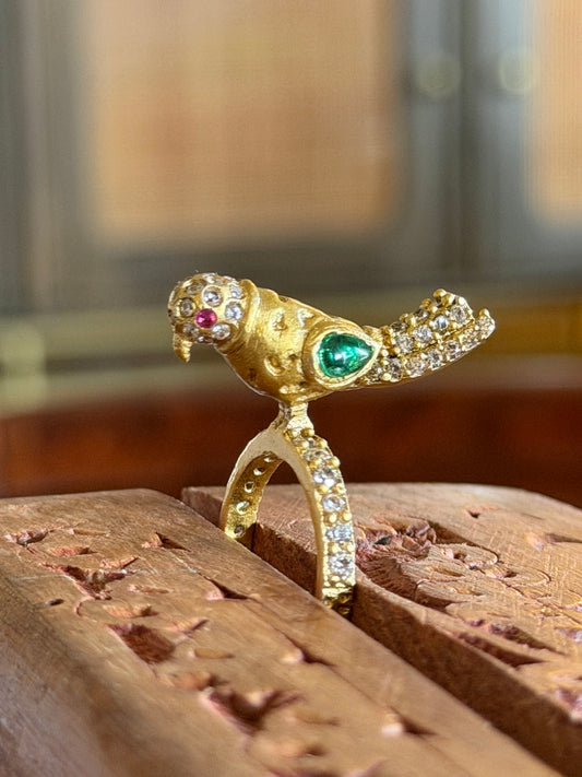Legacy Designer Parrot Bird Ring for Women