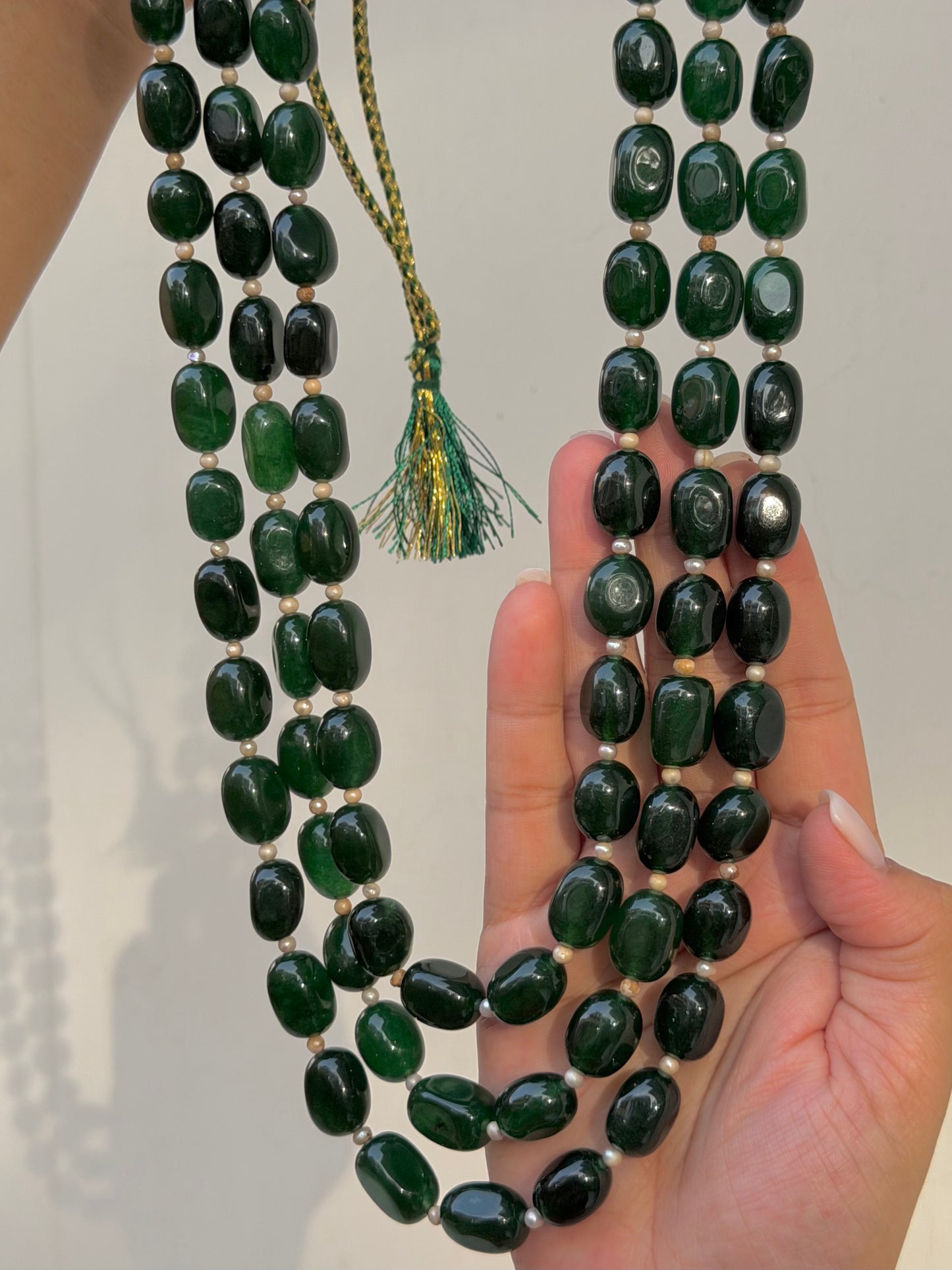Prana Green Onyx Mala