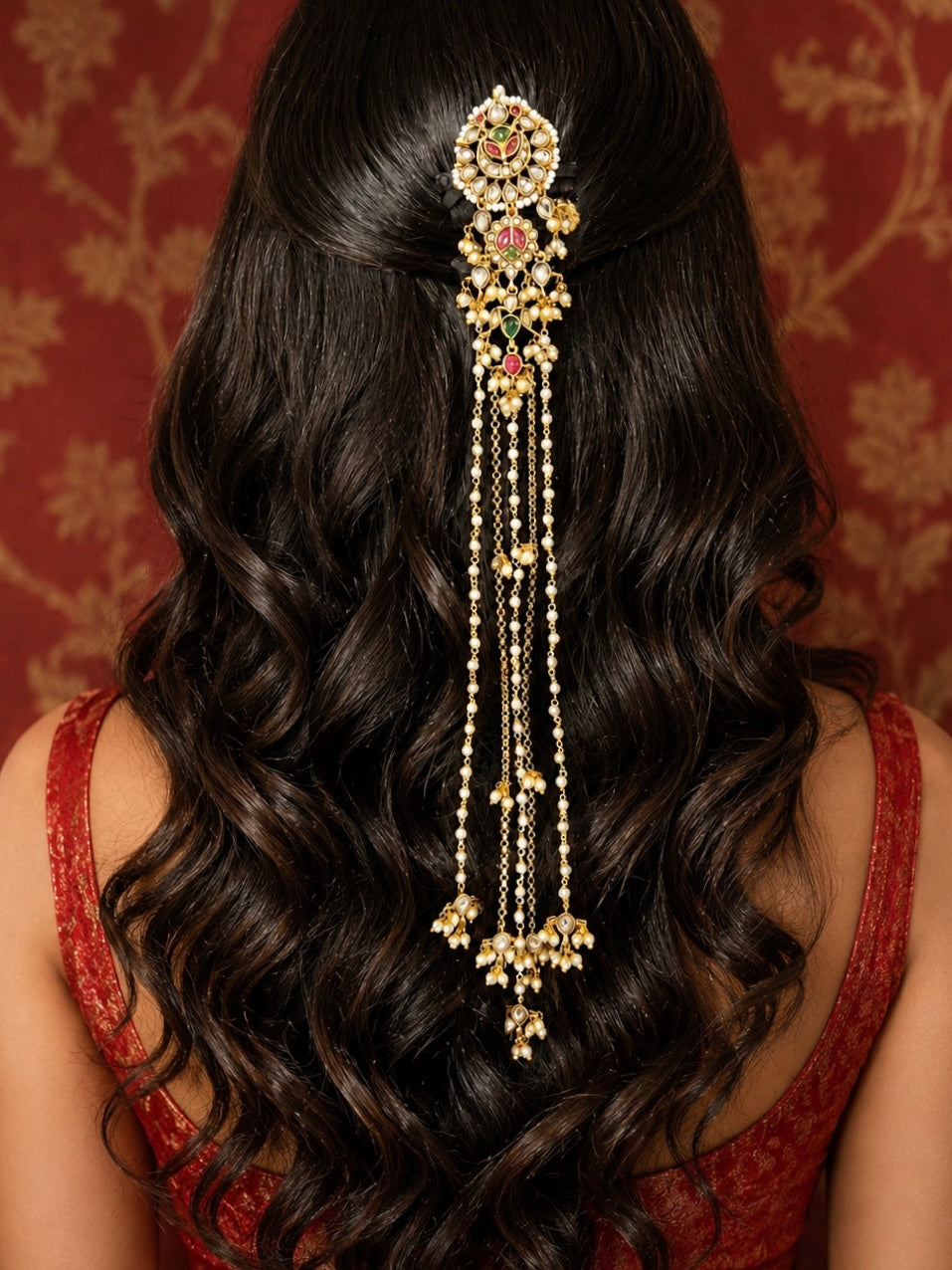 Afsaneh Kundan Hairclip for Wedding & Festive Wear