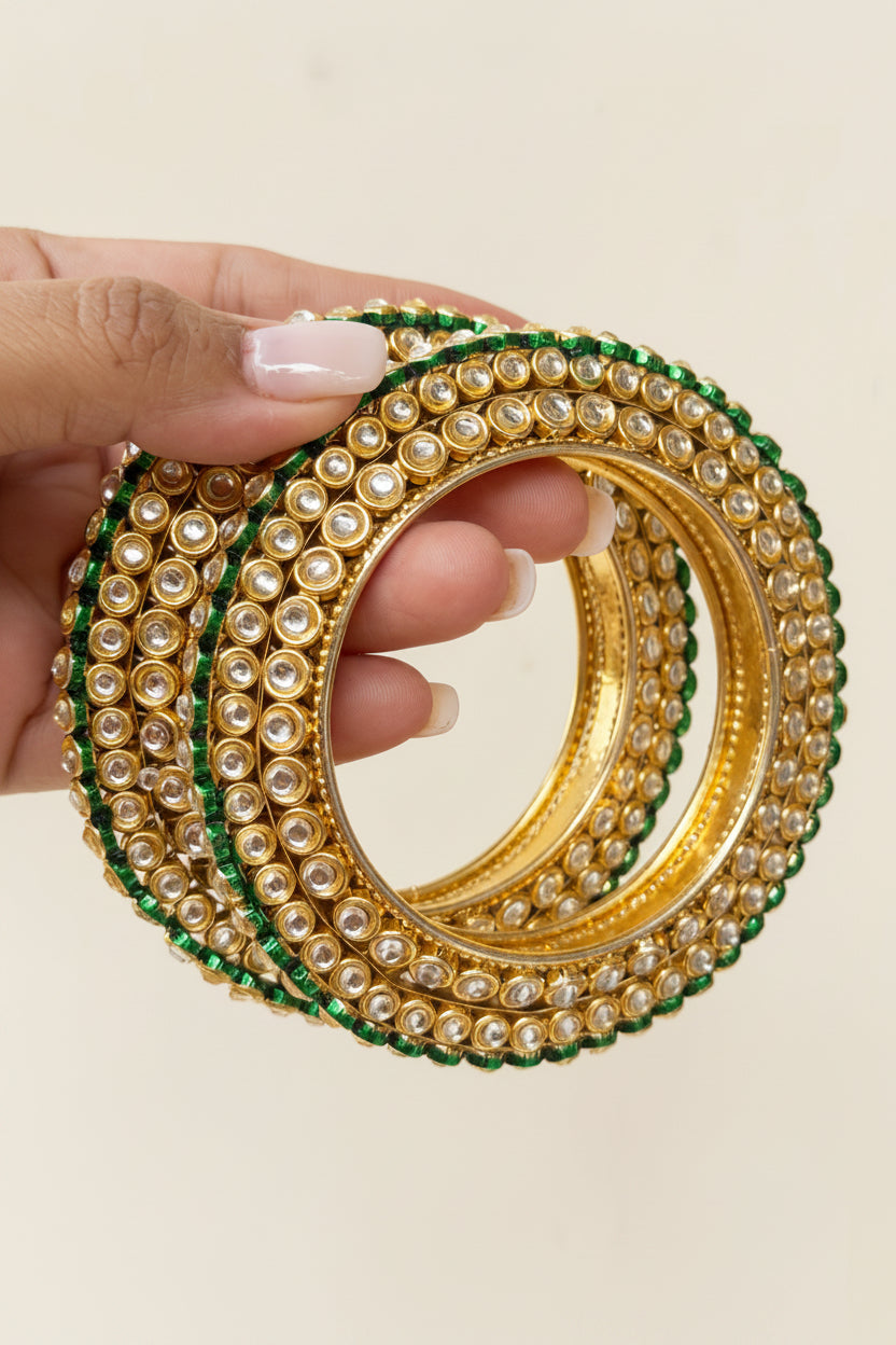 Rama Kundan Traditional  Gokhru Bangles