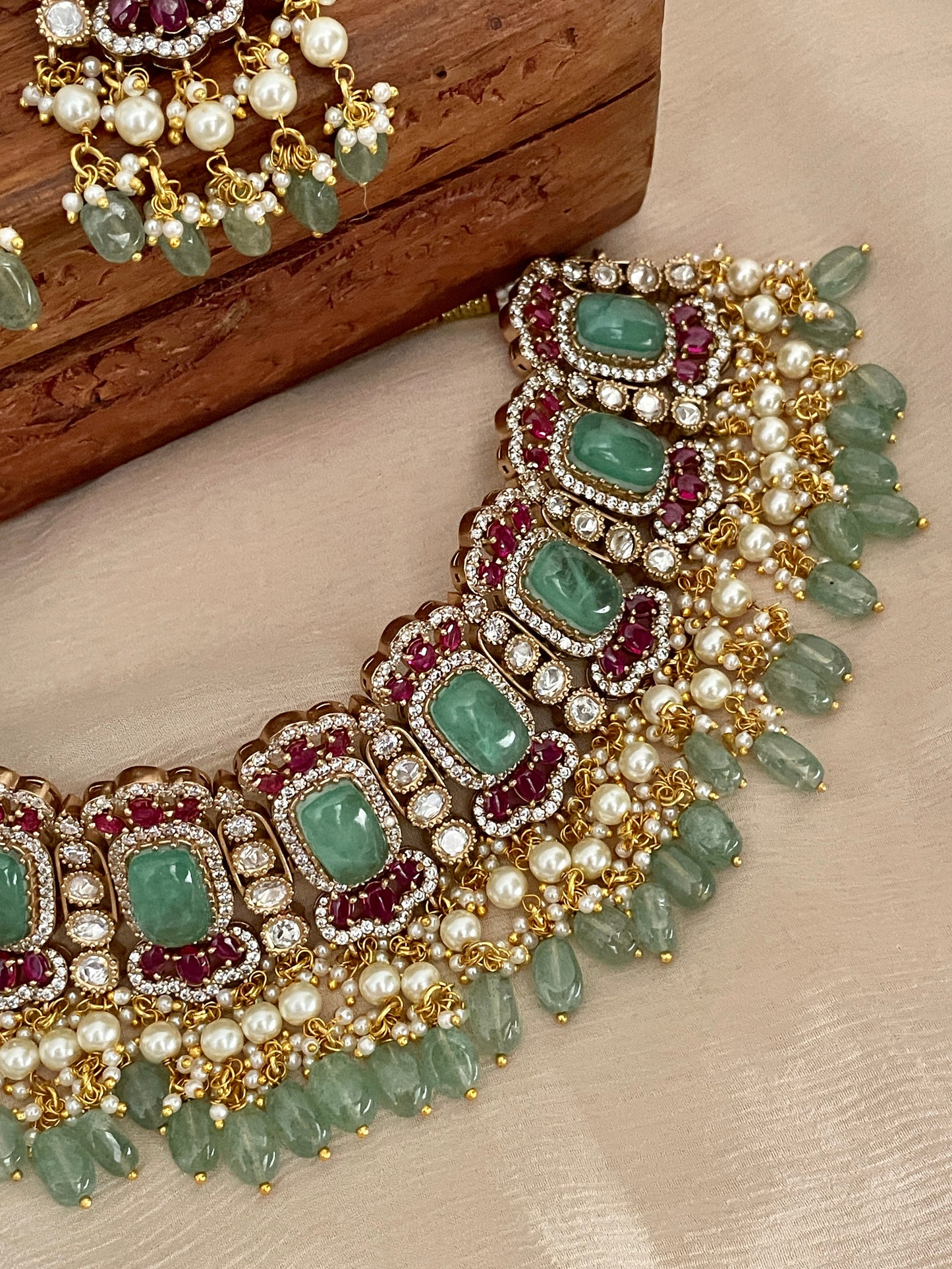 Agrima Choker Necklace Set -Made to Order