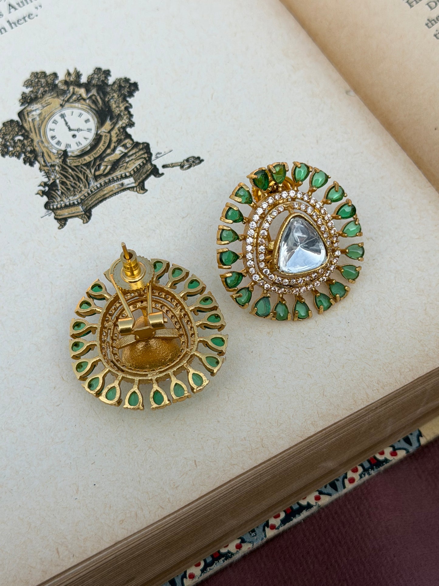 Bhavani Polki Stud Earrings