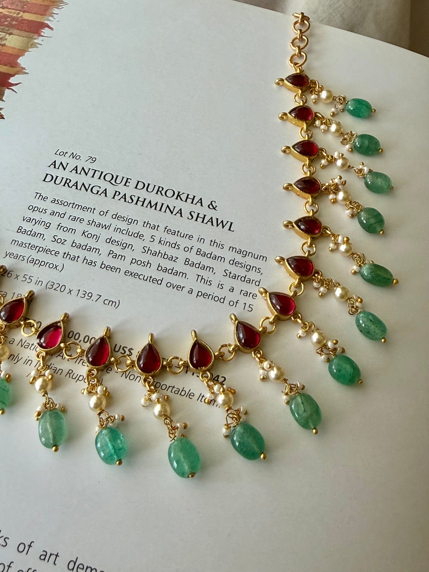 Kalpana Kempu Minimal South Necklace Set