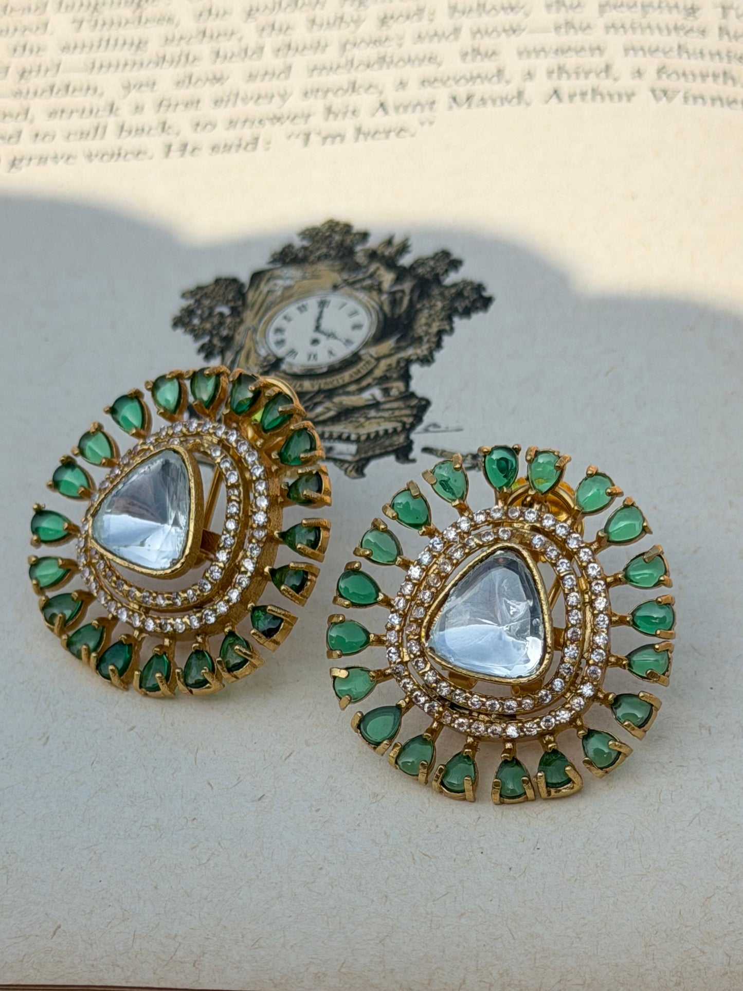 Bhavani Polki Stud Earrings
