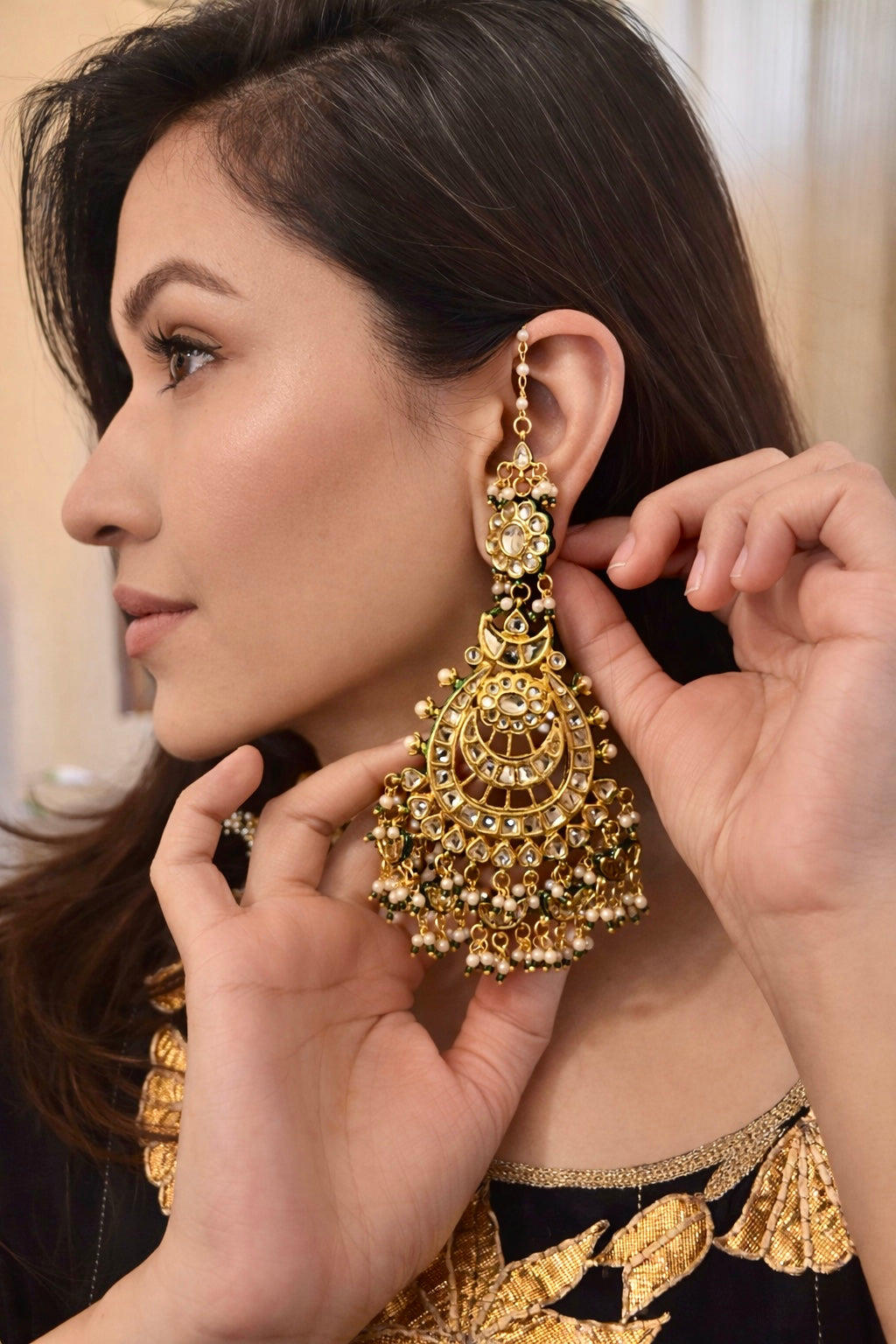 Alankrita Kundan Earrings