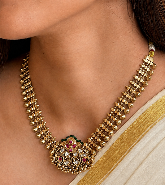 Saloni Antique Ghungroo Only Necklace