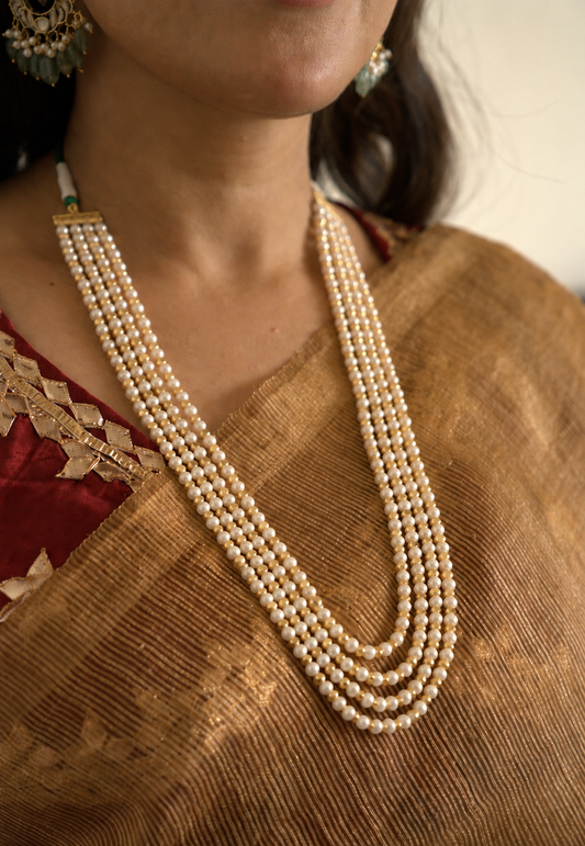 Triveni Pearl Beaded Necklace
