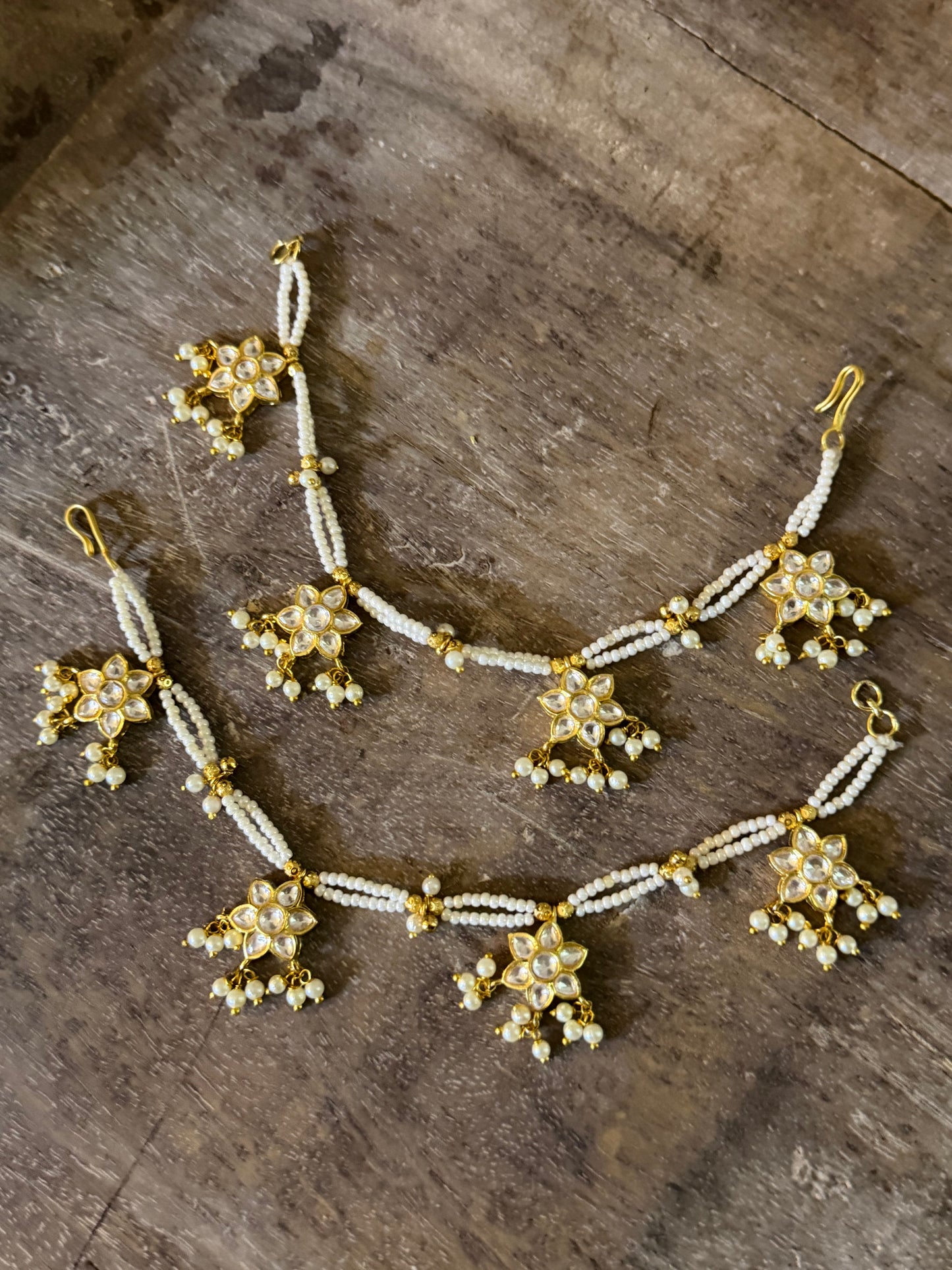 Afra Kundan Ear Chain