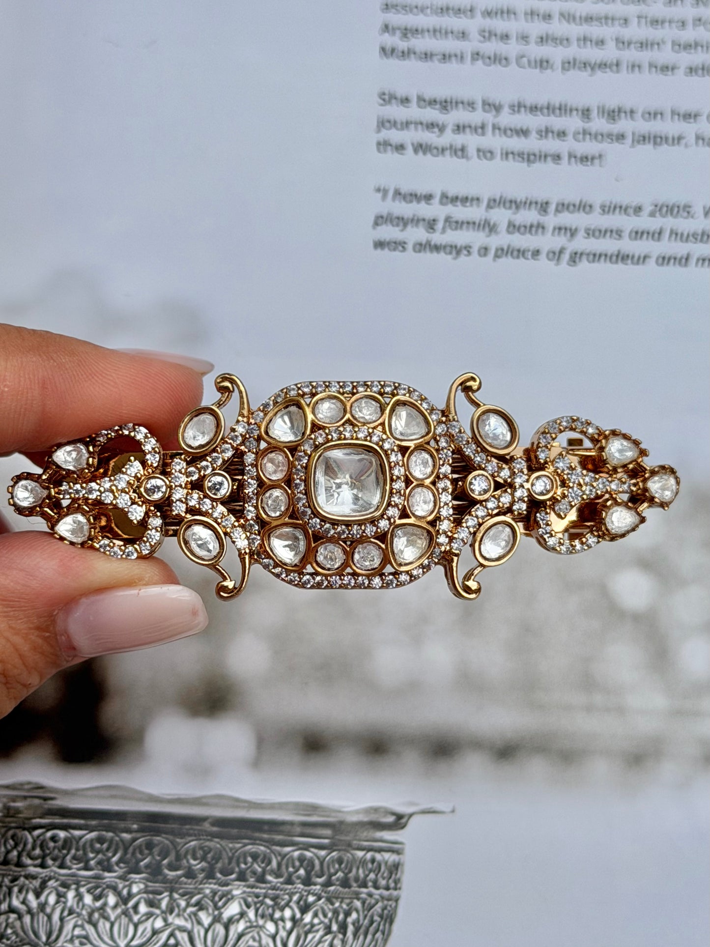 Serena Kundan Hairclip