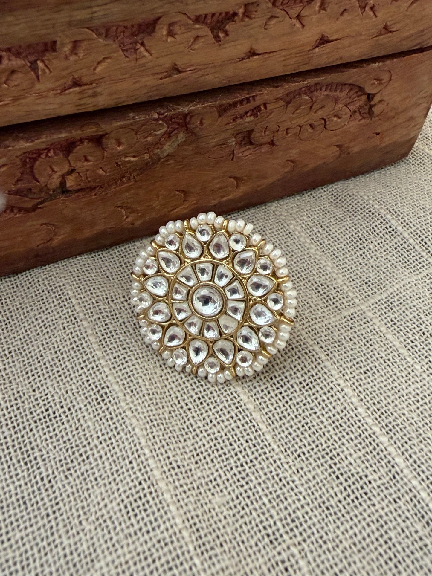 Ramvi Jadau Polki Ring