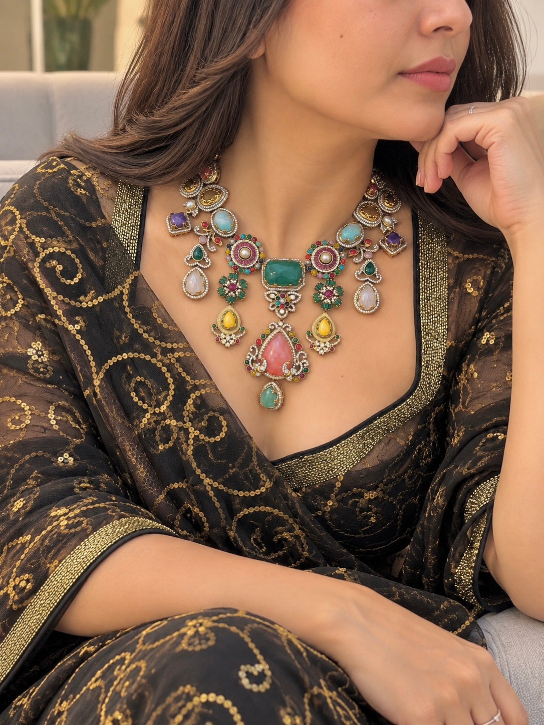 Amura Statement Fusion Necklace Set