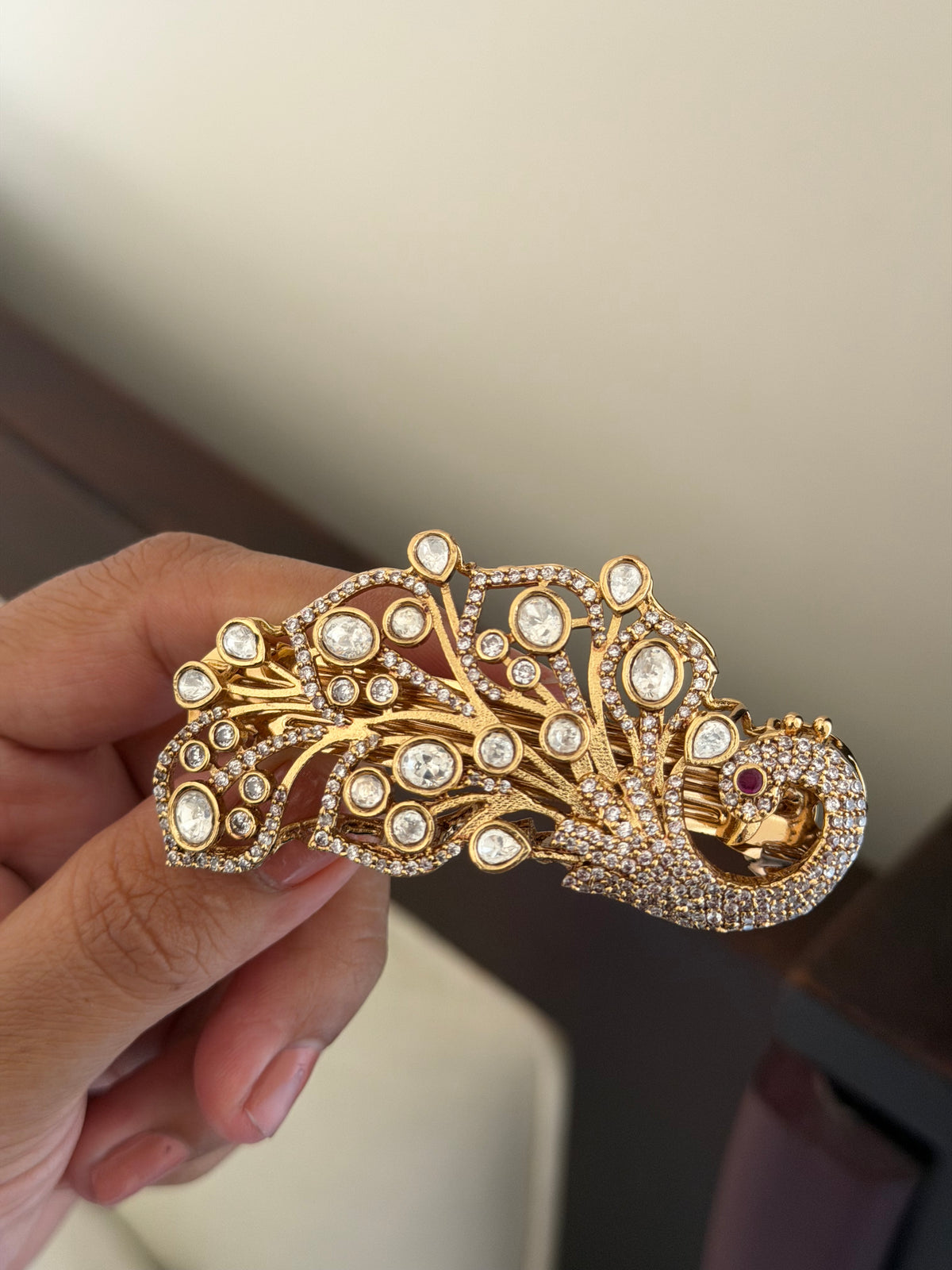 Mor Kundan Hairpin for Women