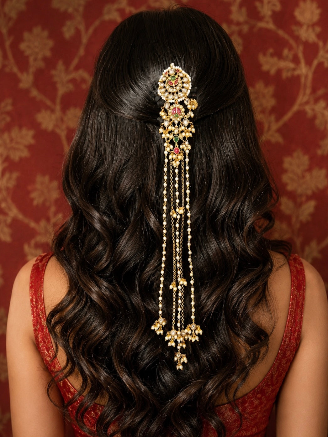 Afsaneh Kundan Hairclip for Wedding & Festive Wear