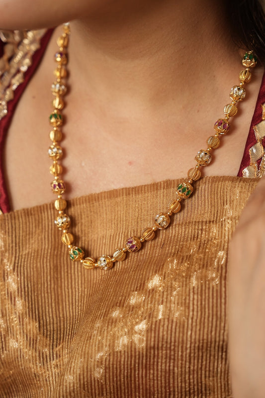 Nilima Multicolour Chain Necklace Set