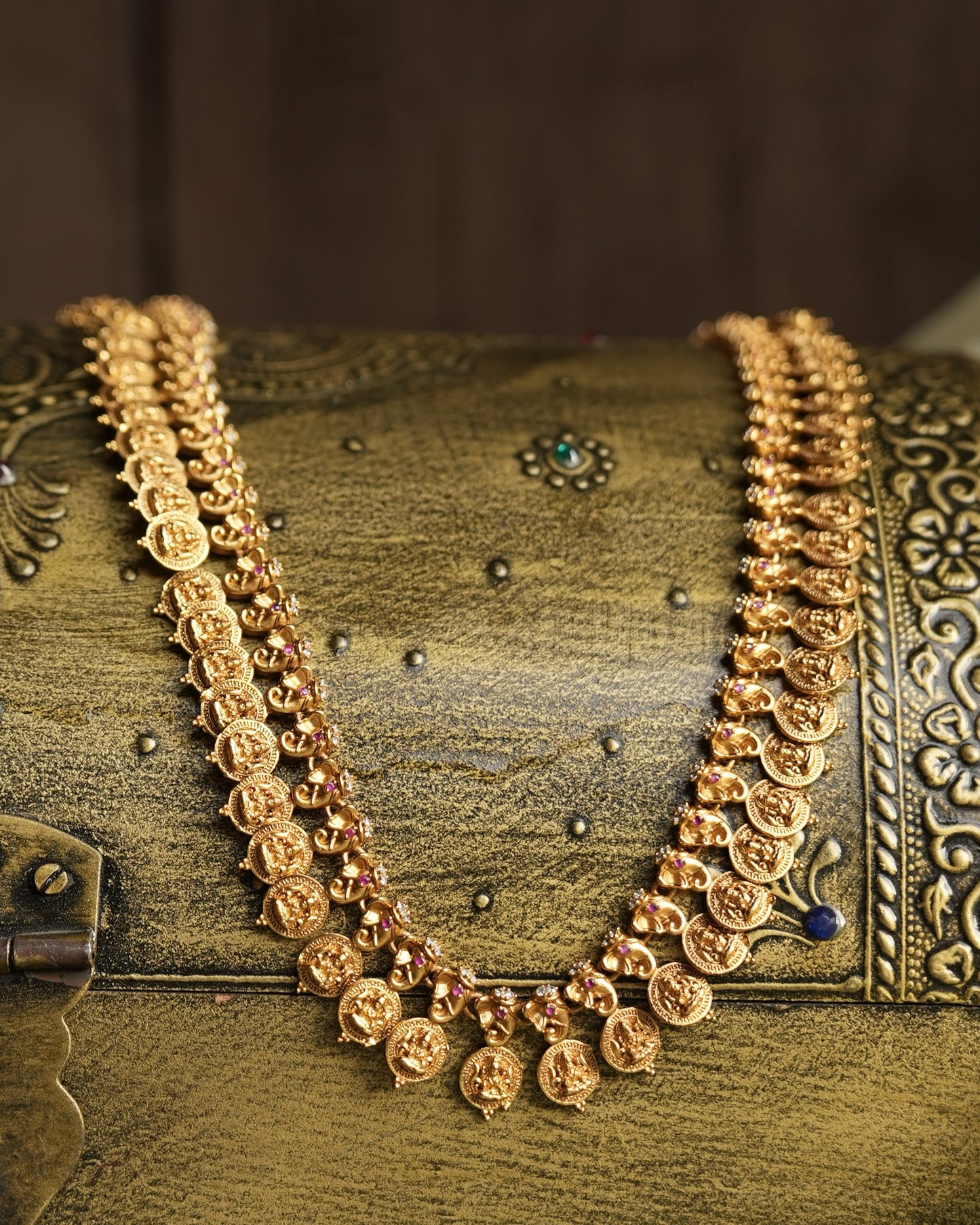 Sreeya Long Coin Necklace Only
