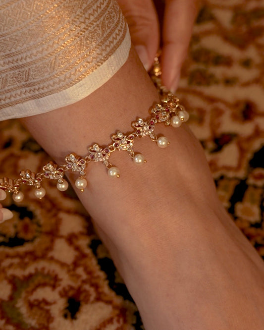 Miraya Gold Plated Payal