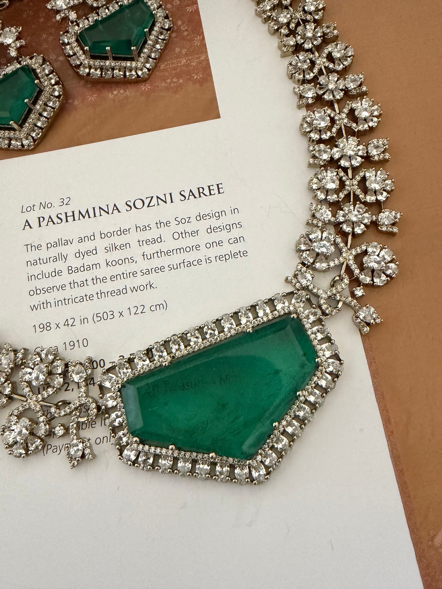 Warahi Emerald Zircon Necklace