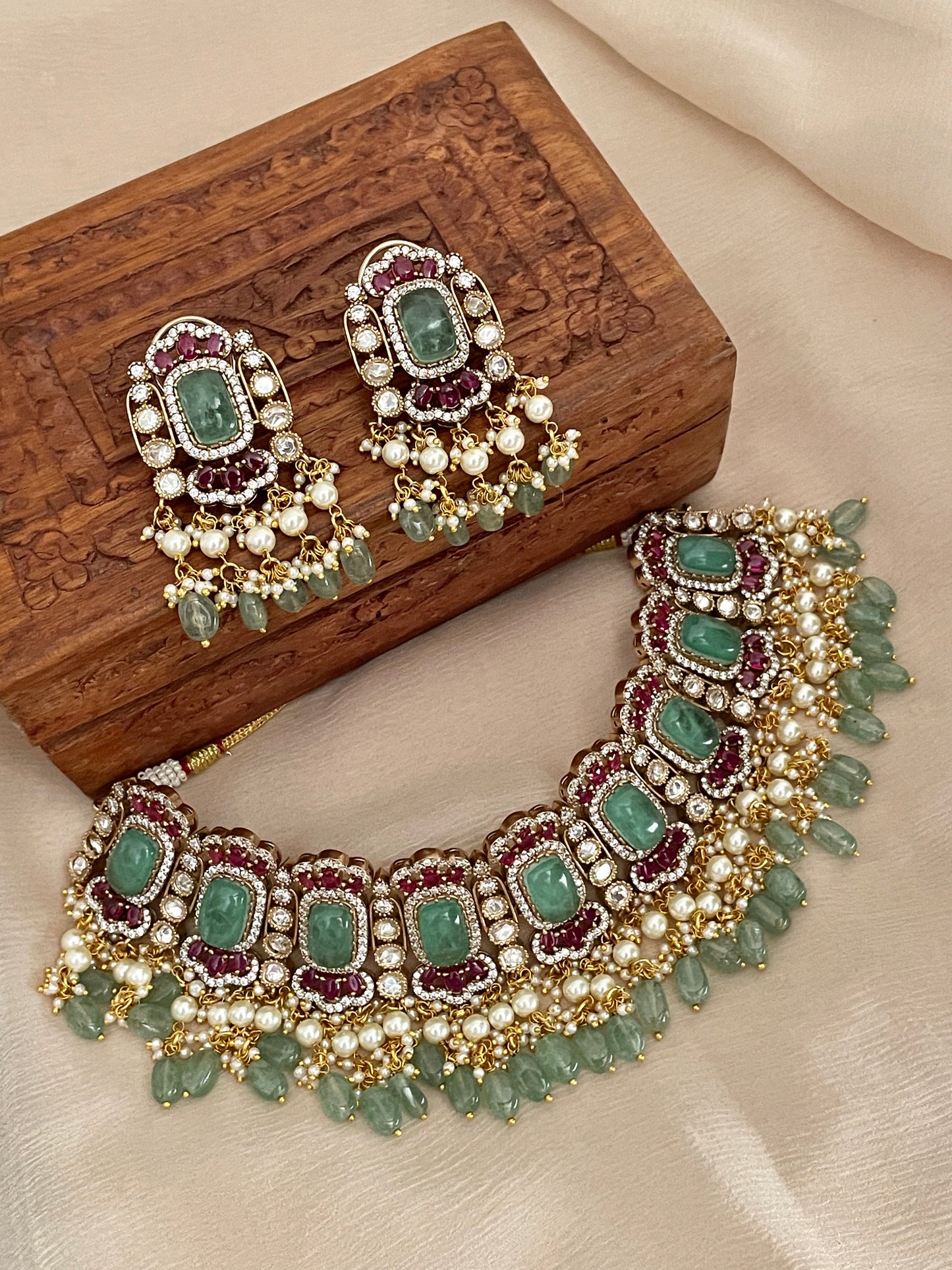 Agrima Choker Necklace Set -Made to Order