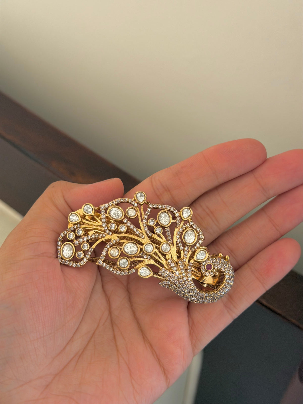 Mor Kundan Hairpin for Women