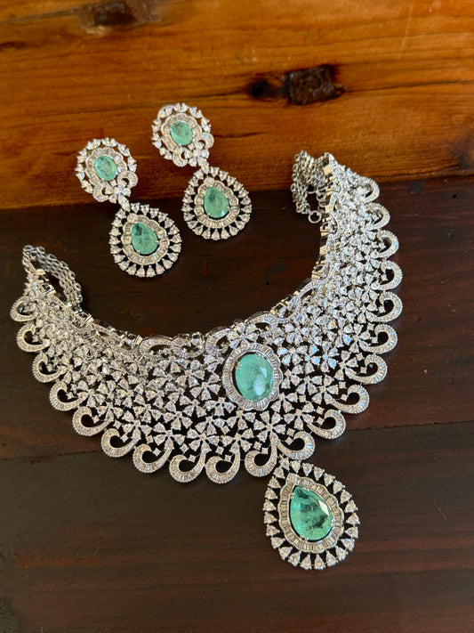 Lavanya Zircon Necklace Set