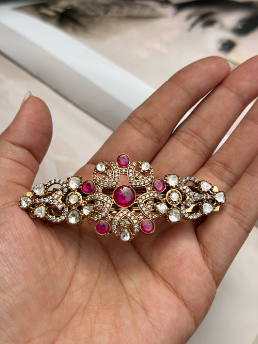 Saleh RedKundan Festive/Wedding HairPin