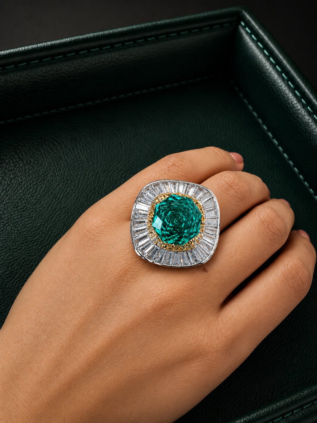 Baugette Rapper Ring Audrey Pariba Baugette Ring – AVSAJEWELS
