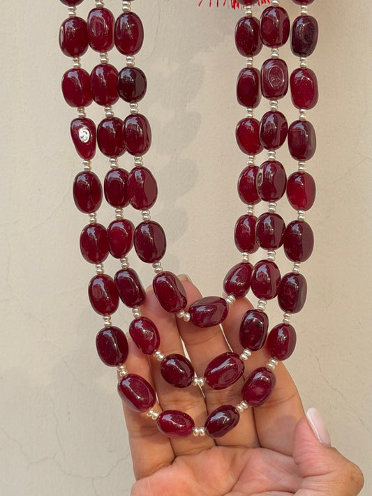 Shakti Red Onyx Mala