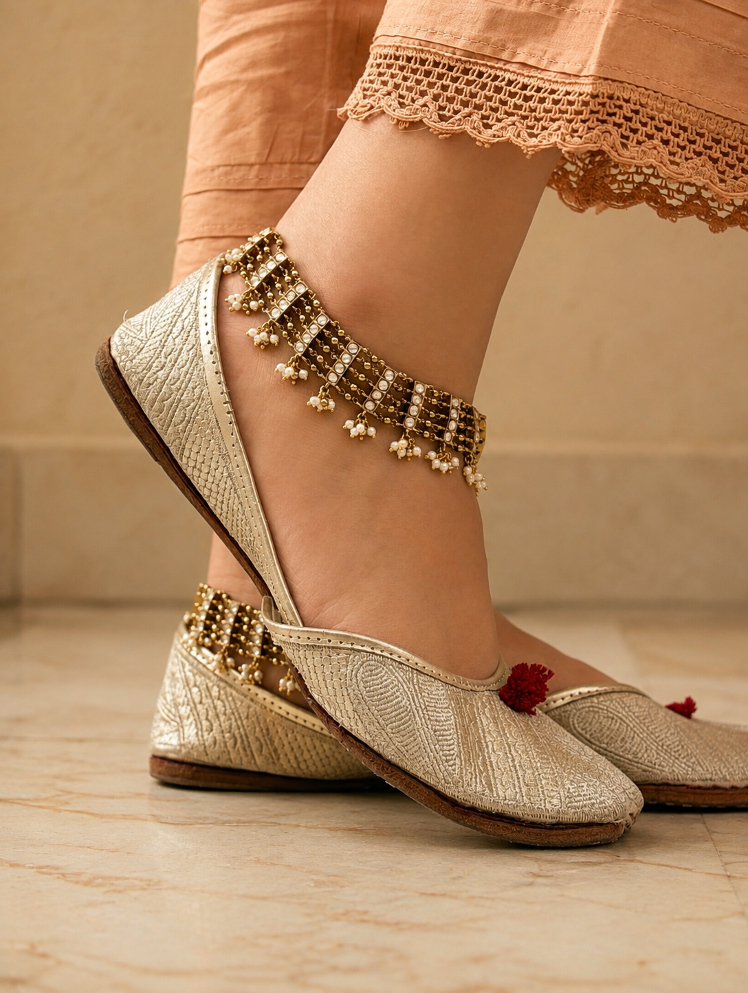 Anjum Kundan Jadau Payal