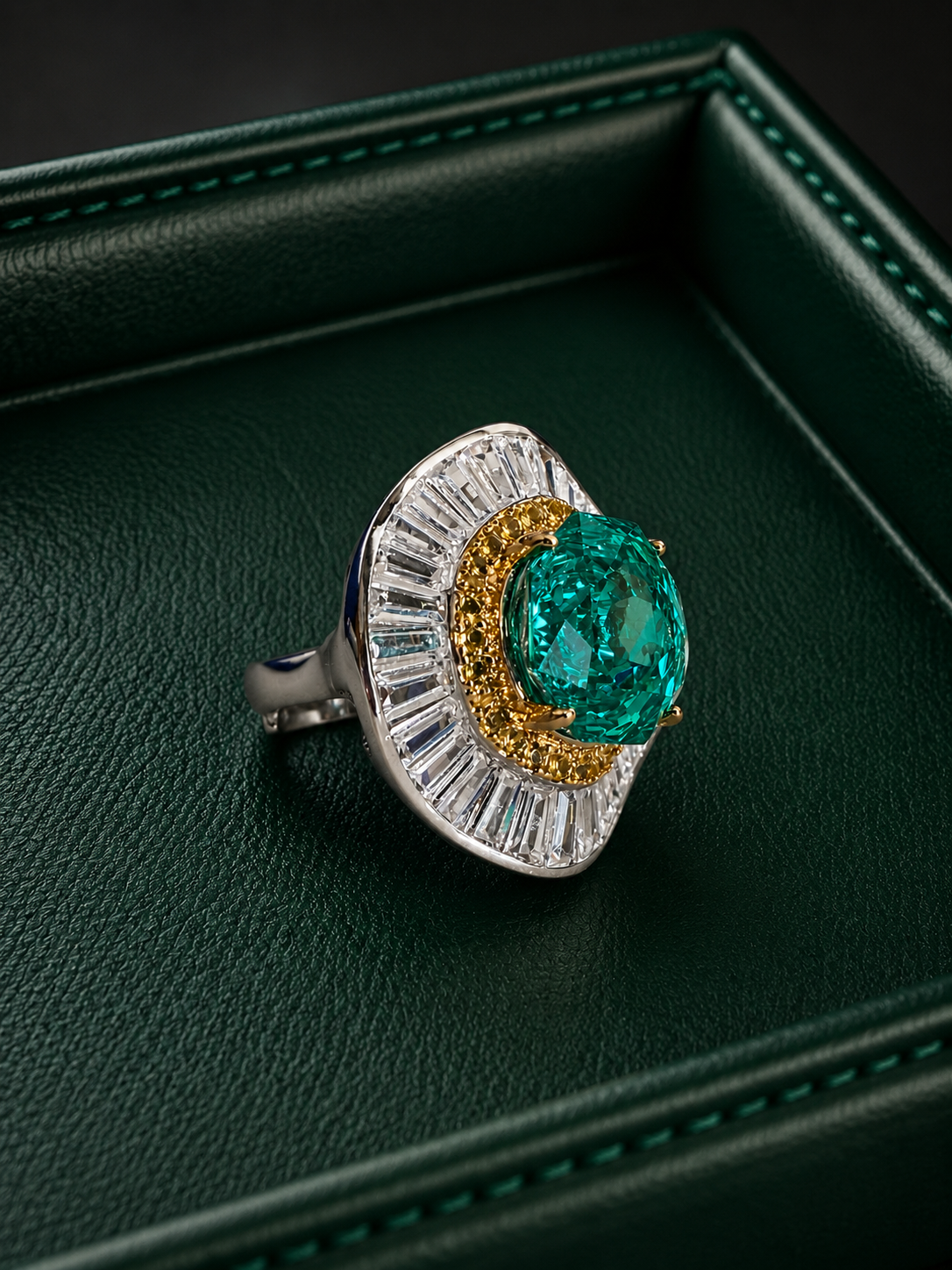 Audrey Pariba Baugette Ring