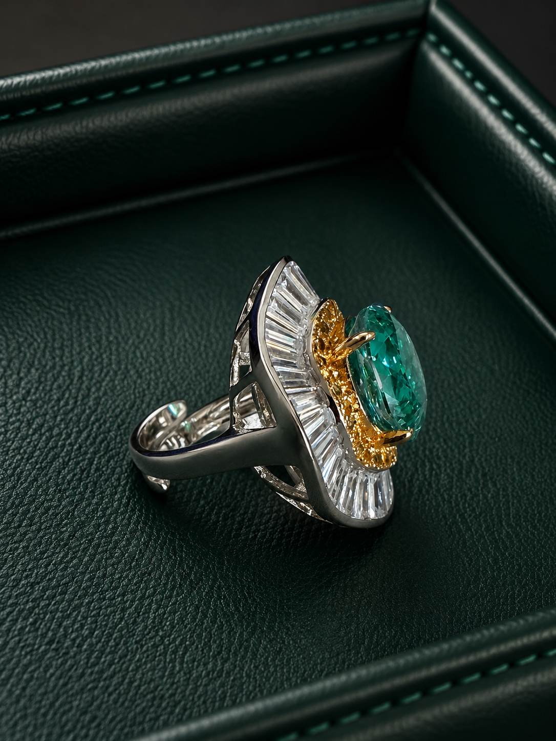 Audrey Pariba Baugette Ring