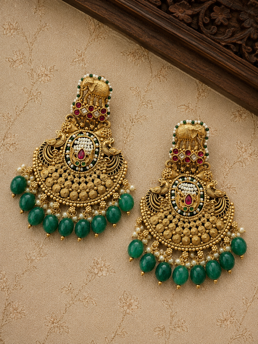 Liana Antique Statement Earrings