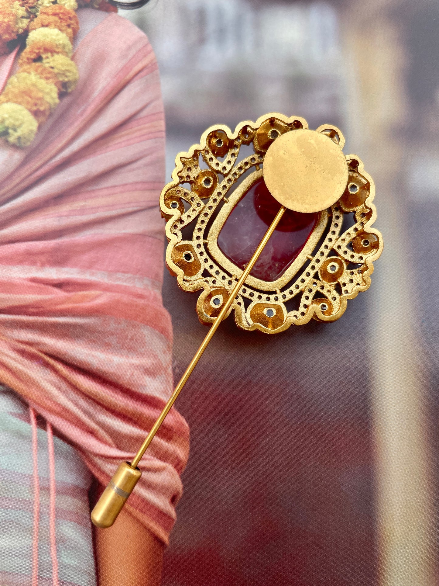 Kaira Ruby Lapel Pin