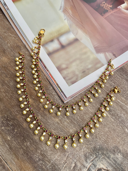 Maalika Antique Finish Payal