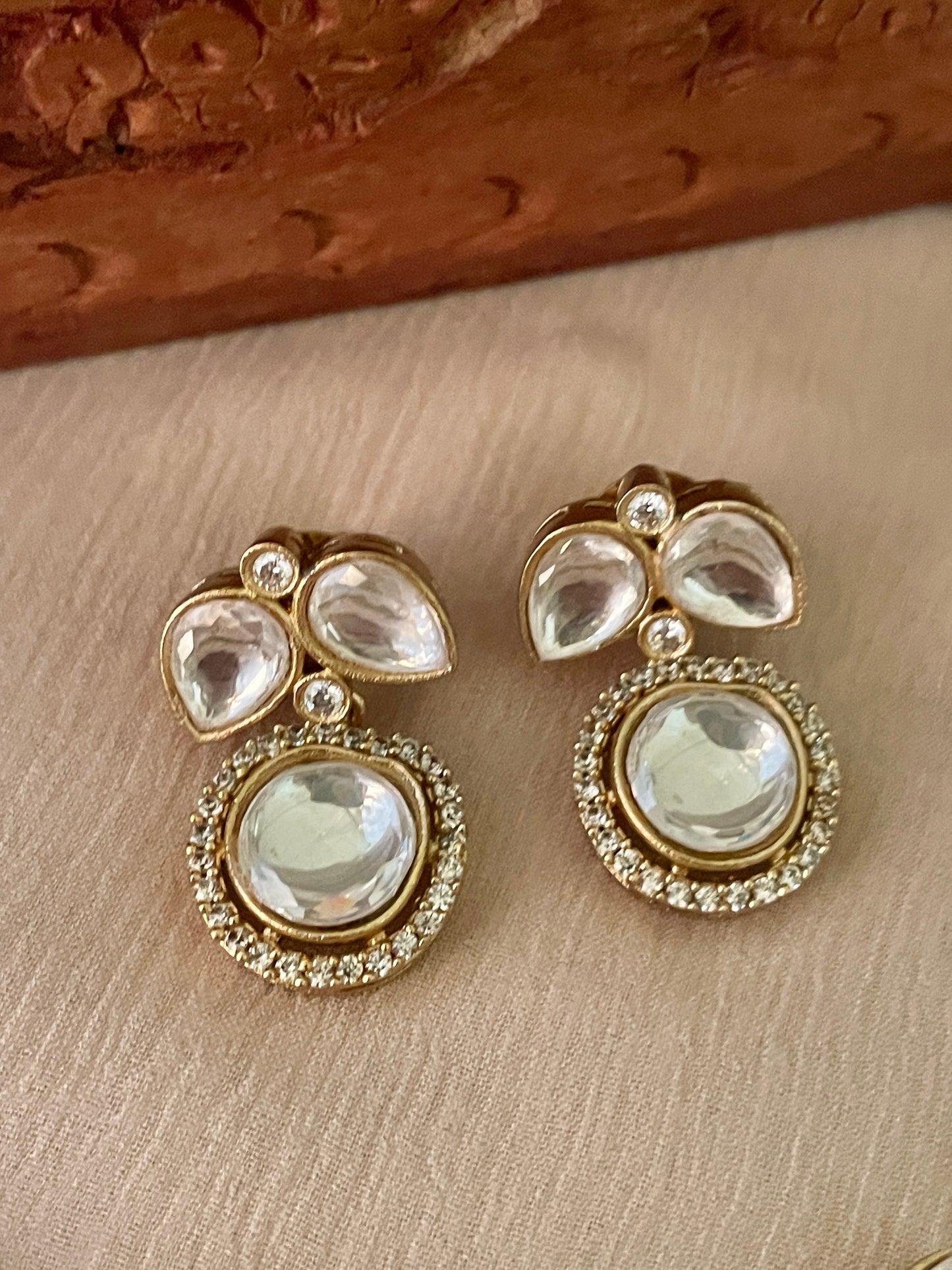 Meesha Classic Polki Necklace Set