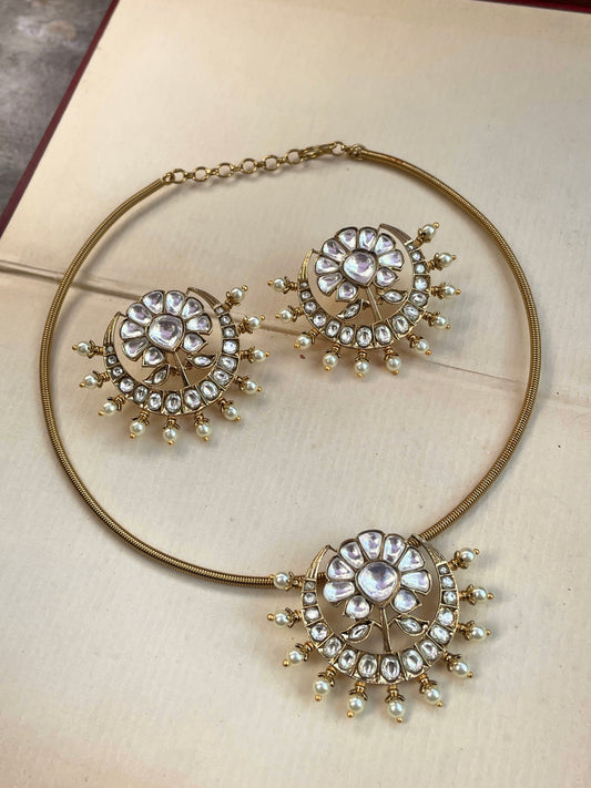 Padmakshi Polki Pearl Necklace