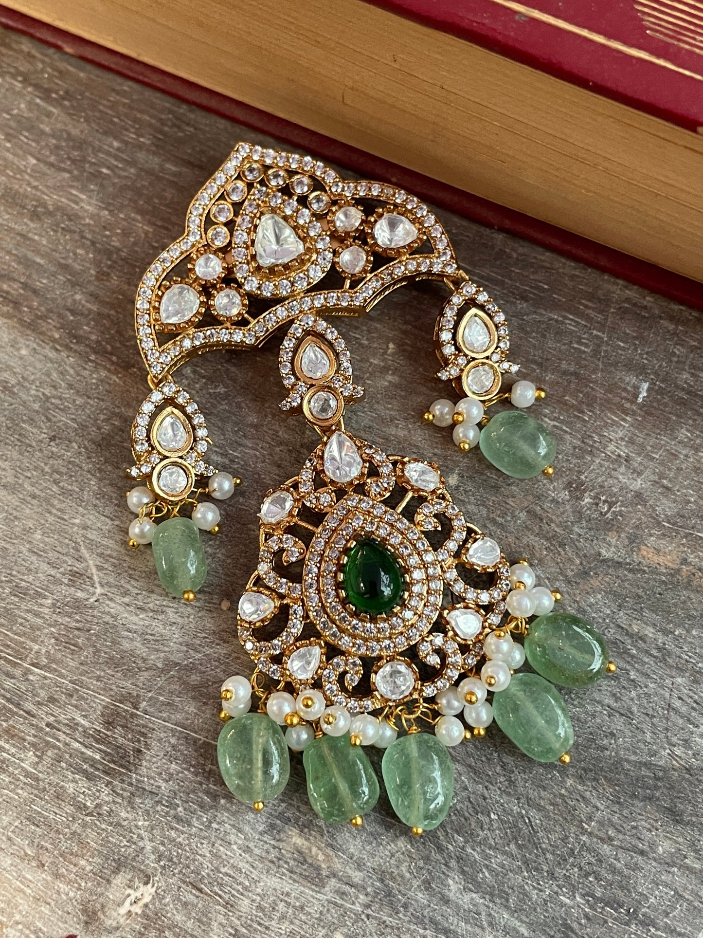 Idrees Polki Brooch