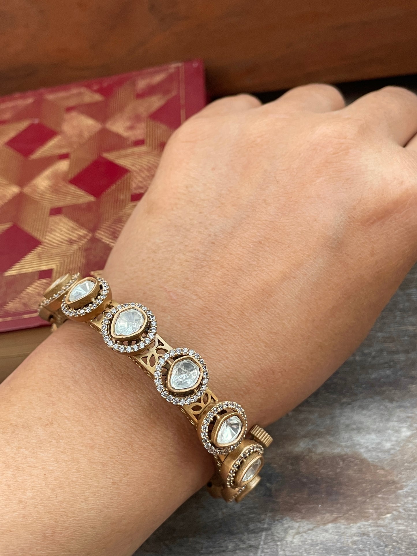 Nalini Polki Bangle ( Single )