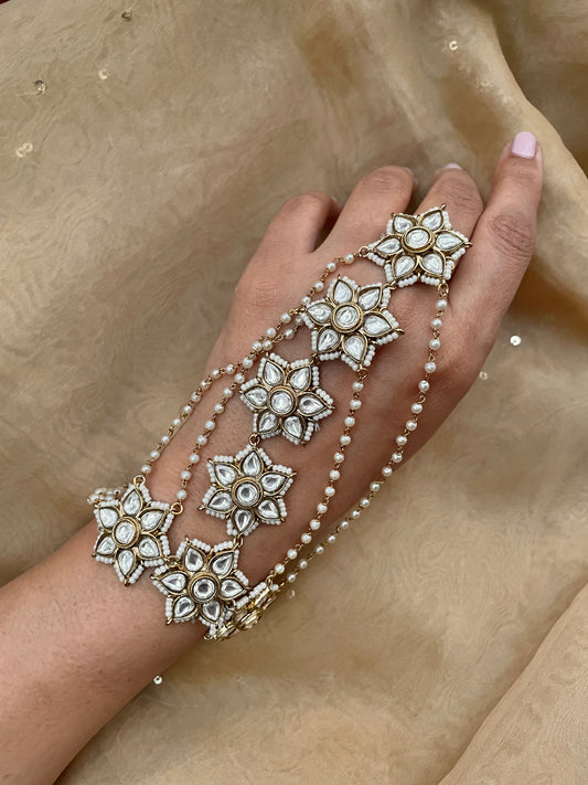 Shaili Antique Polki HathPhool ( Pair )