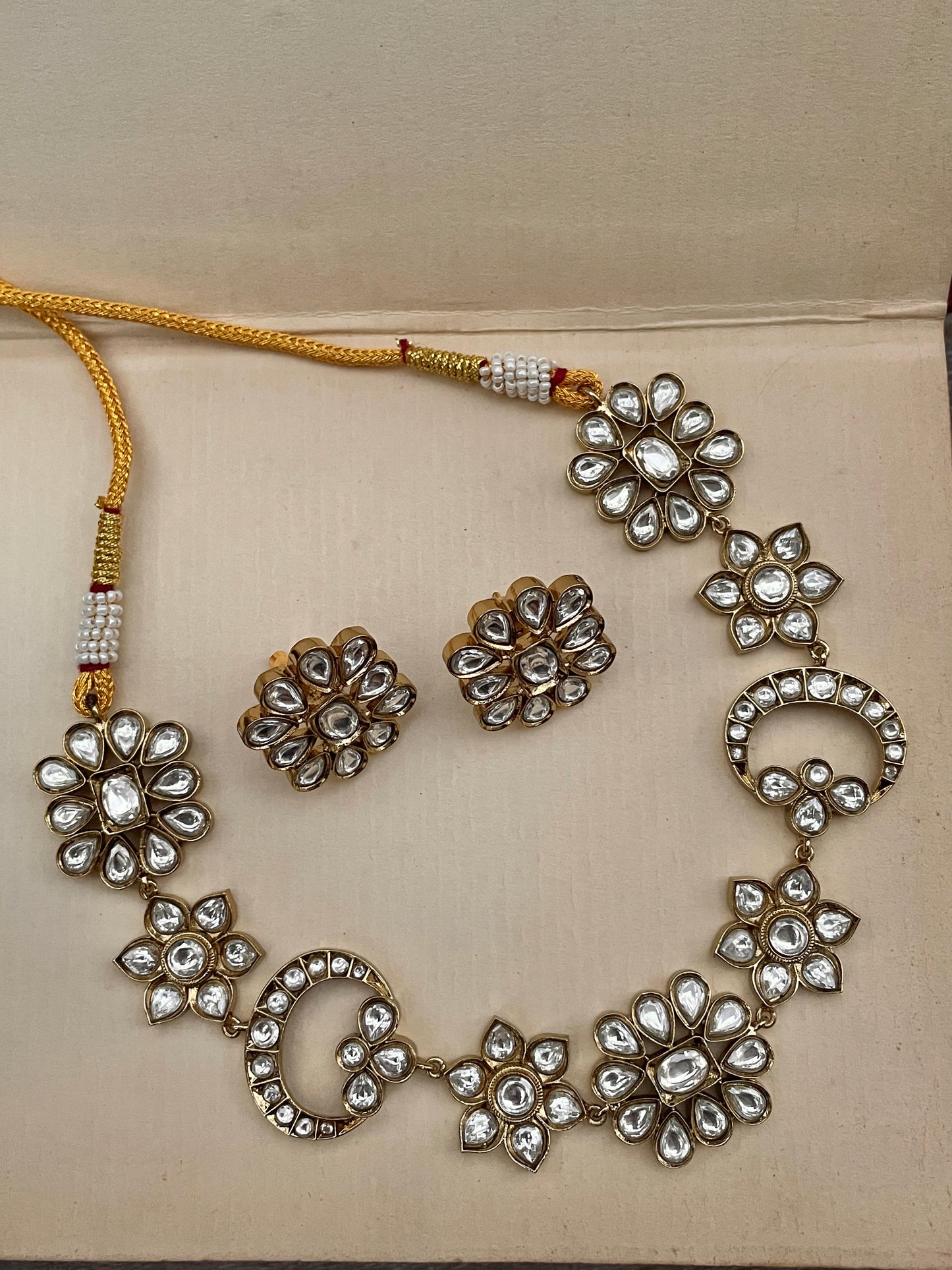 Zehn Antique Polki Necklace Set
