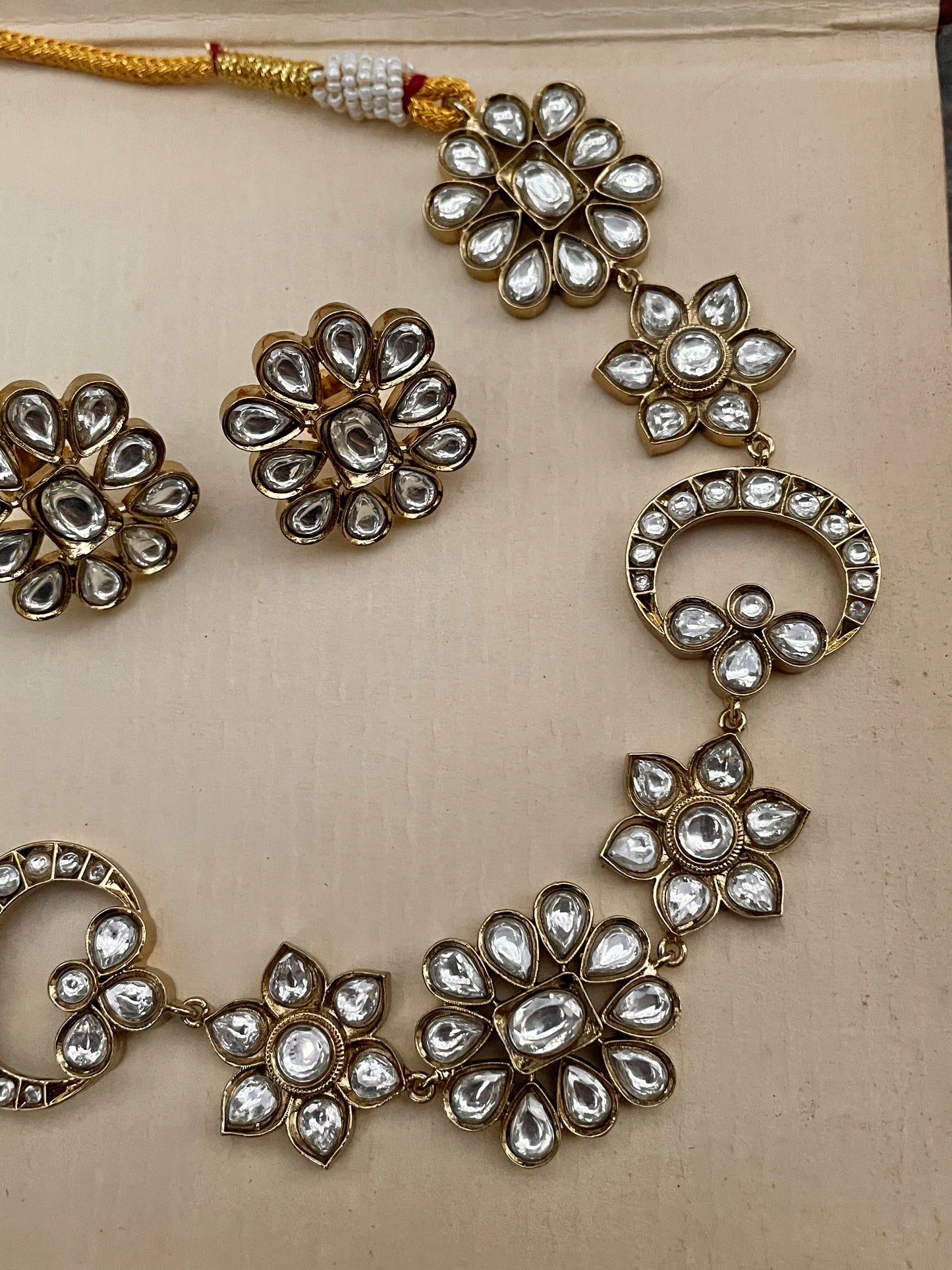 Zehn Antique Polki Necklace Set