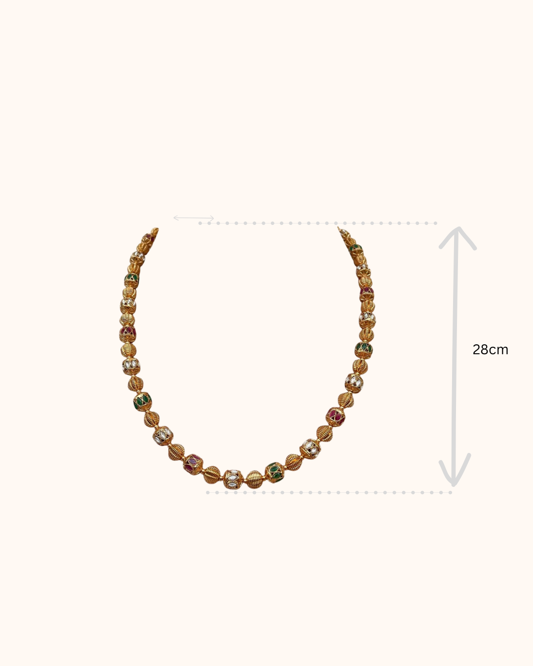 Nilima Multicolour Chain Necklace Set