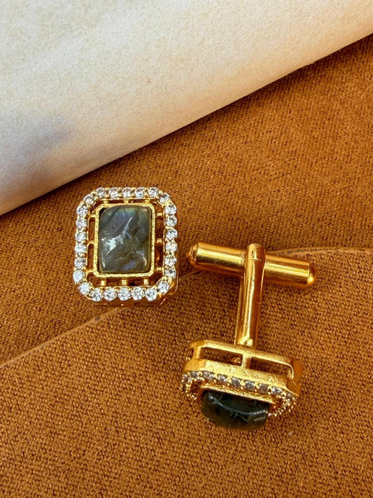 Apex Labradorite Rectangle Cuff Links