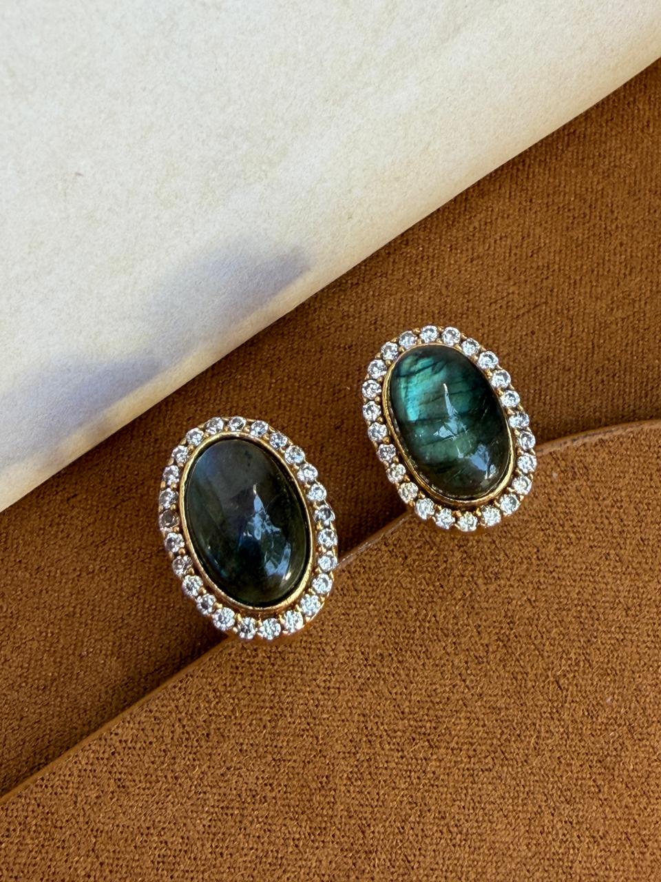 Apex Labradorite Oval Cuff Links