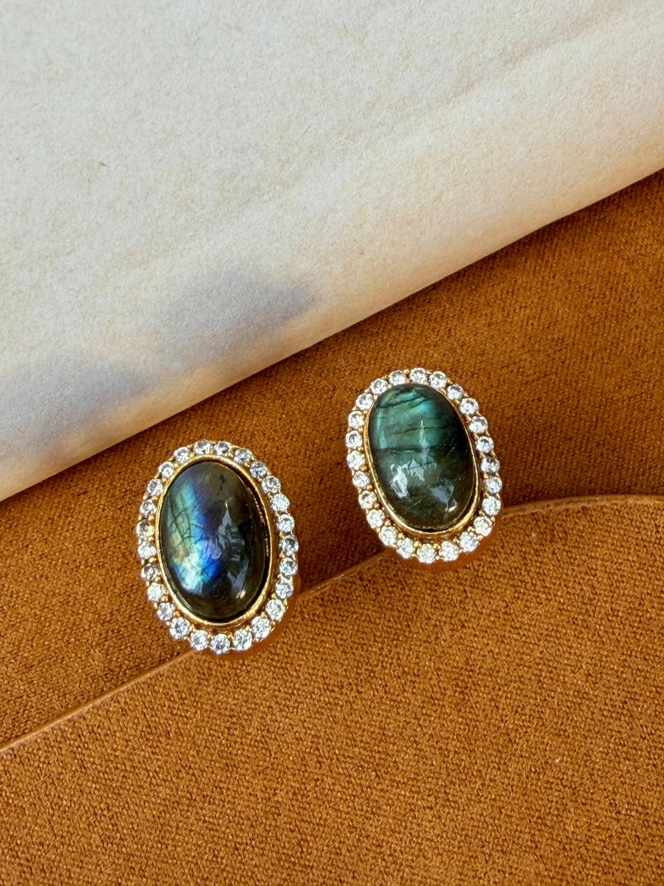 Apex Labradorite Oval Cuff Links