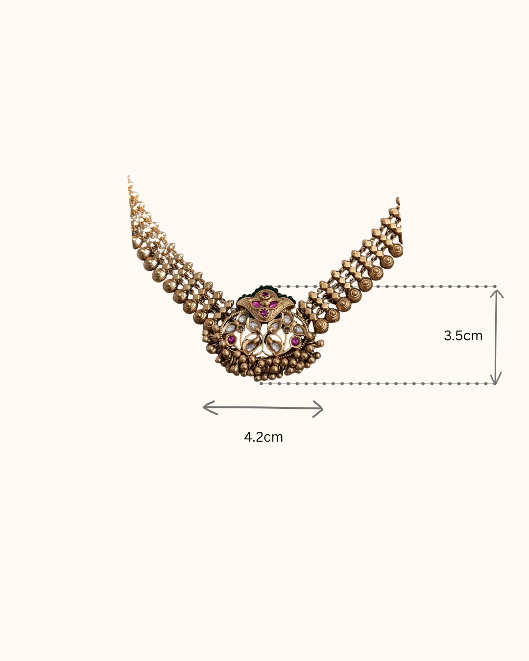 Saloni Antique Ghungroo Only Necklace